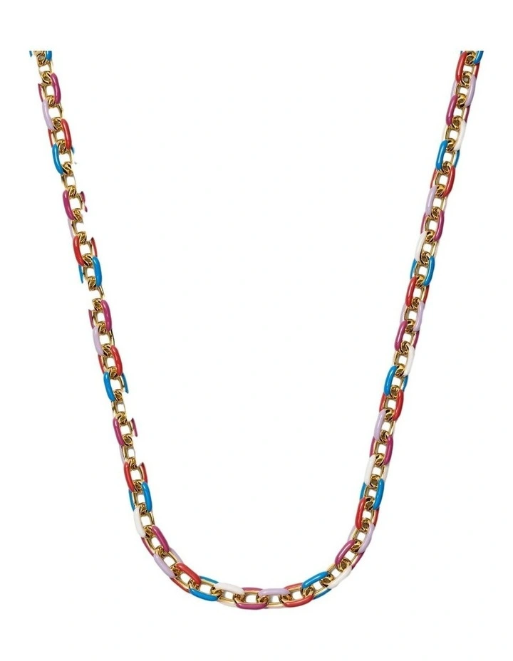 Vivid Chain Necklace Neck in Multi image 1