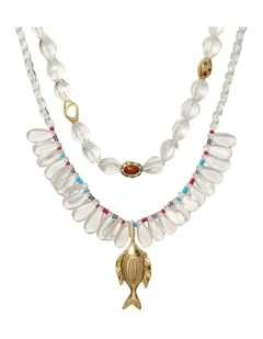 Lucid Cove Necklace Duo Neck in Multicolour