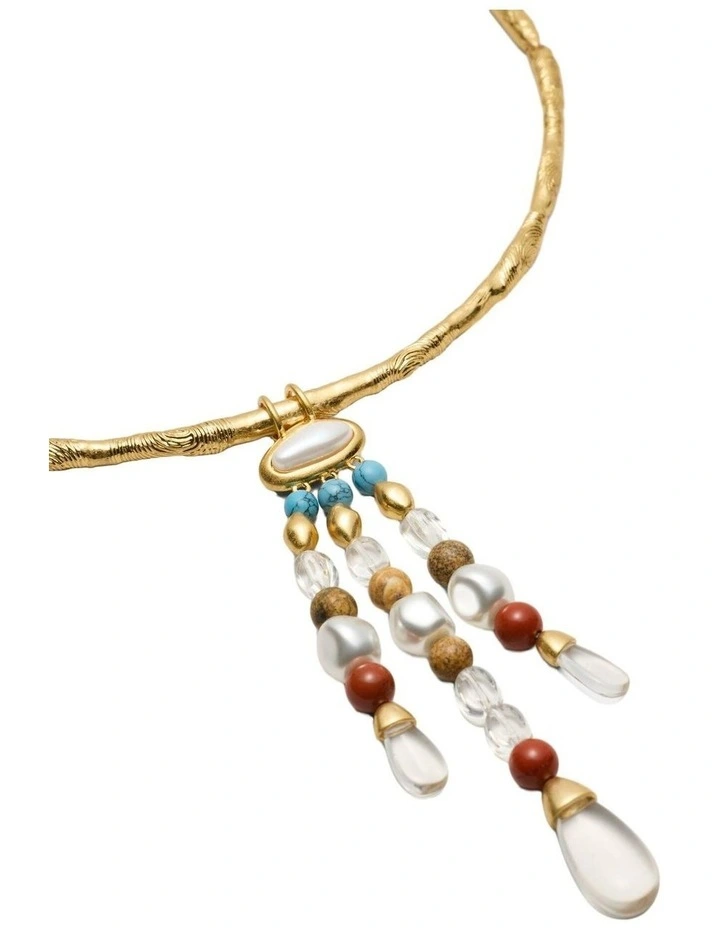 Lucid Cove Torque Necklace Neck in Gold image 2