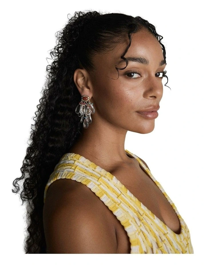 Lucid Cove Tassle Earrings Ear in Multicolour image 4