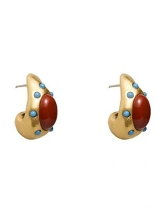 Thalina Hoop Earrings Ear in Gold