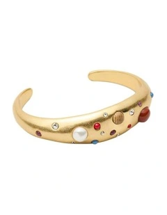 Thalina Cuff Bangle Wrist in Gold