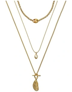 Thalina Necklace Trio Neck in Gold