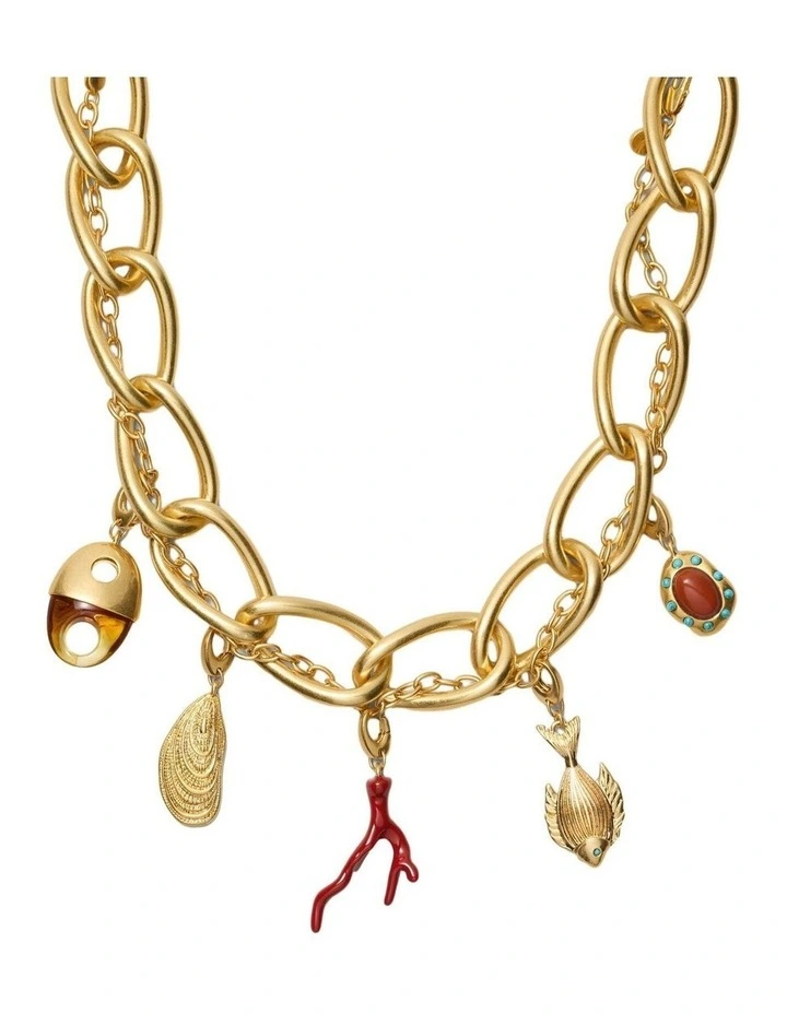 Cladiella Statement Necklace Neck in Multicolour image 1