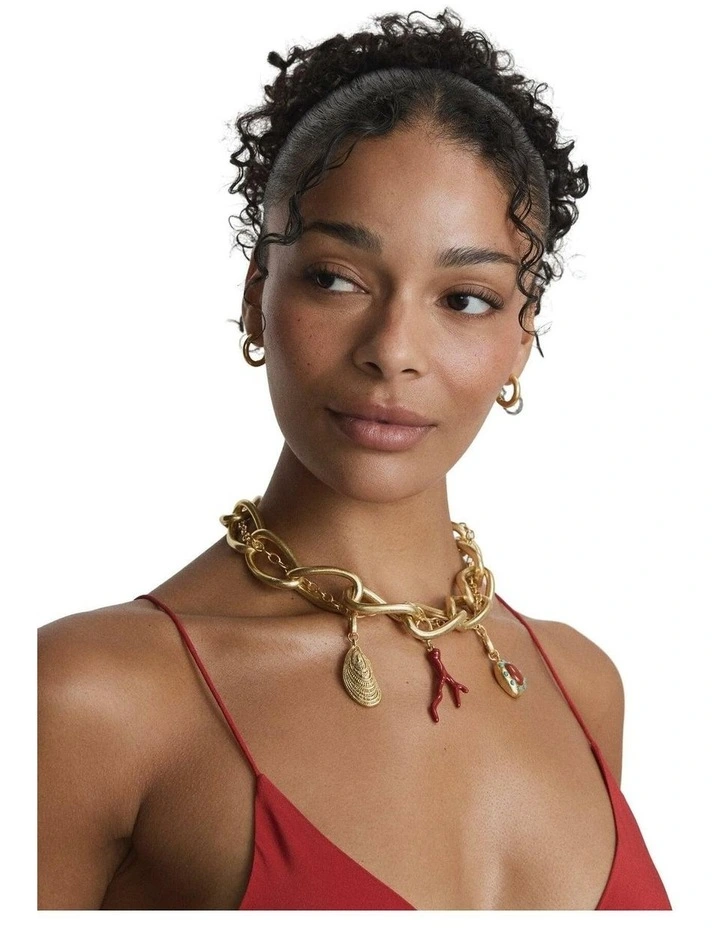 Cladiella Statement Necklace Neck in Multicolour image 7