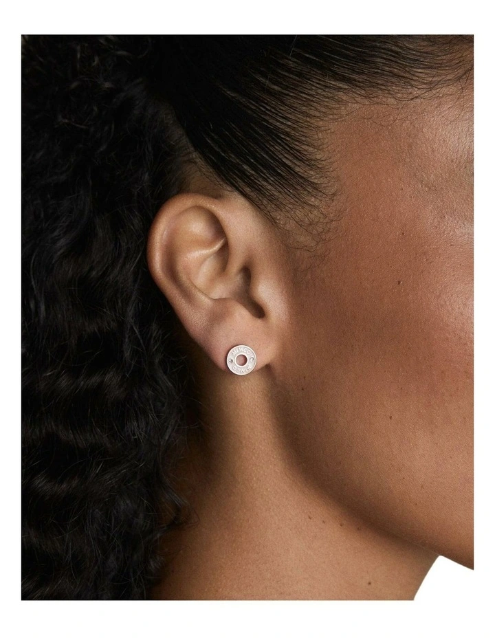 Enamour Stud Earrings Ear in Vanilla image 4