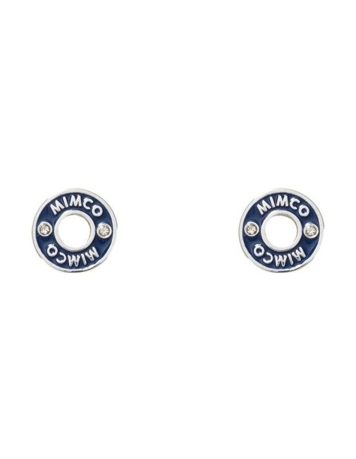 Enamour Stud Earrings Ear in Navy image 1