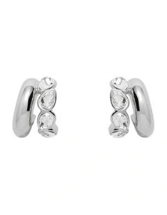 Aurelune Hoop Earrings Ear in Silver