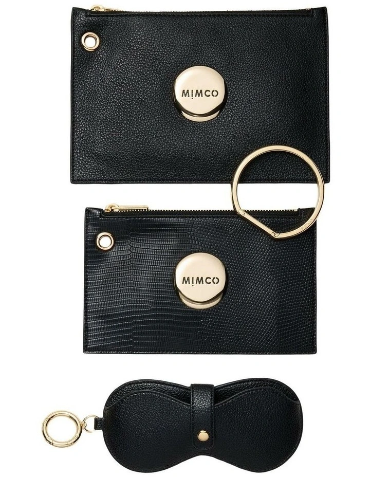 Trio Pouches Pouch in Black image 2