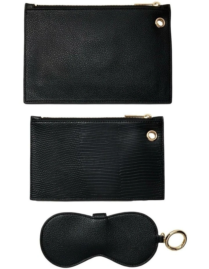 Trio Pouches Pouch in Black image 3
