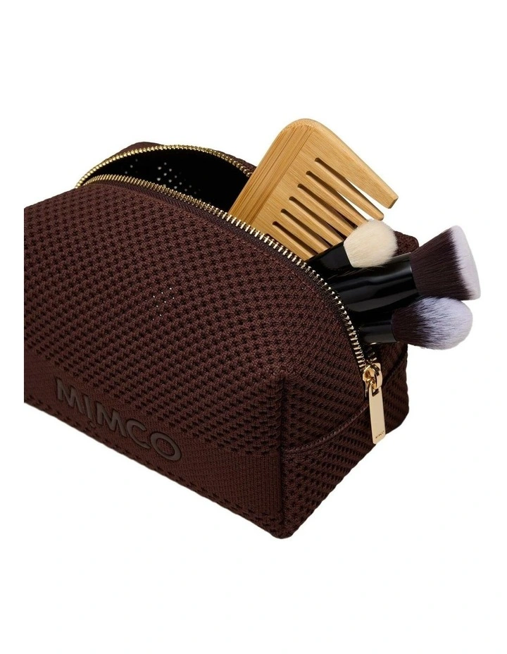 Blondie Cosmetic Purse Pouch in Chocolate image 2