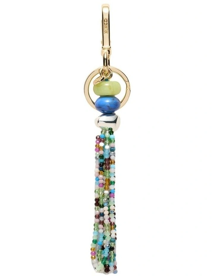 Abyss Beaded Keyring Pouch in Mint Multi image 1