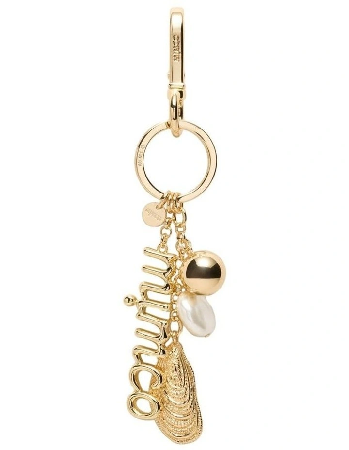 Mimco Mussel Keyring Pouch in Gold Multi image 1