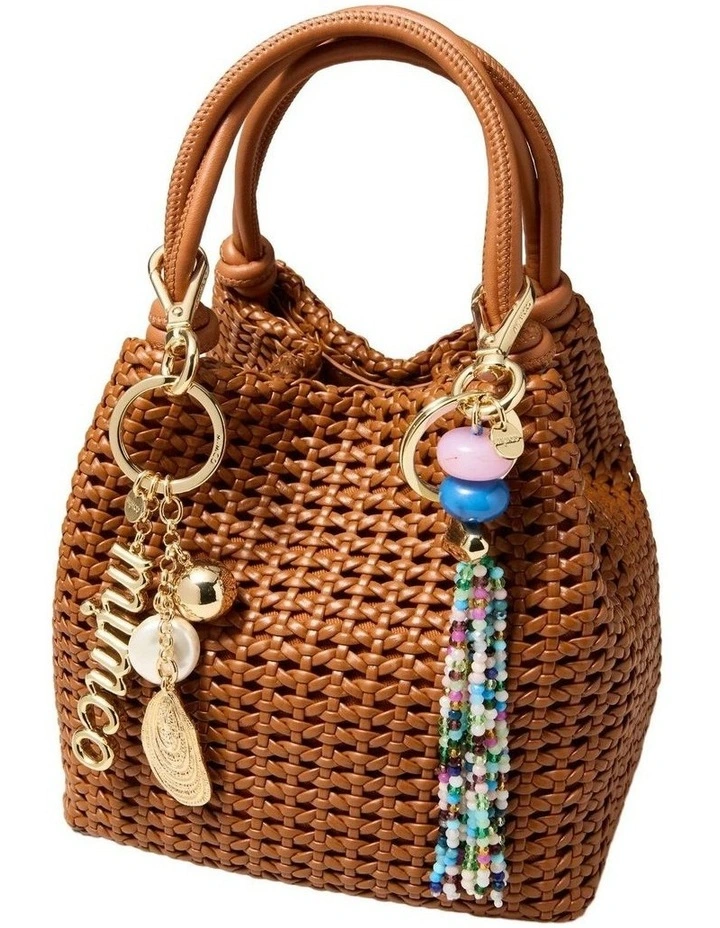 Mimco Mussel Keyring Pouch in Gold Multi image 2