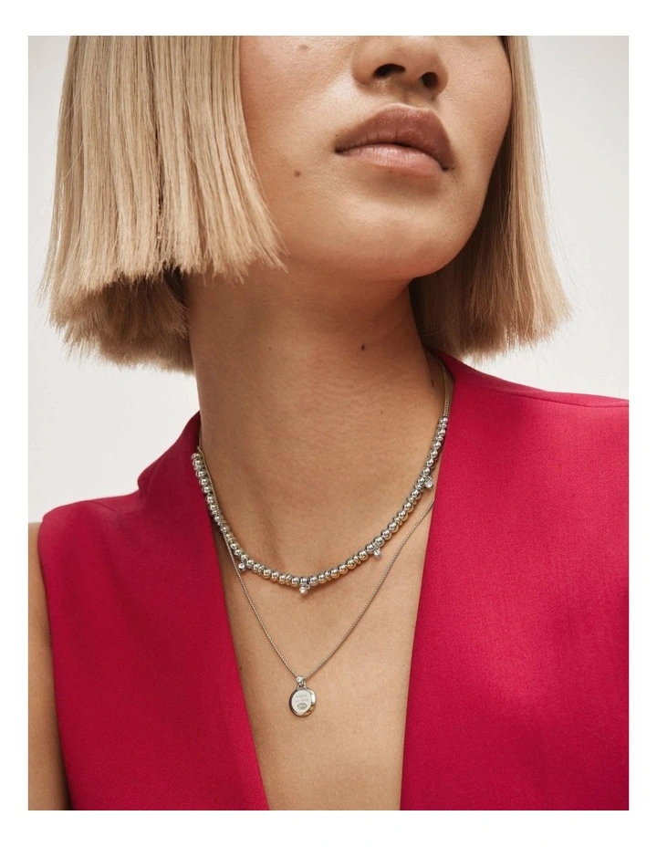 Esse Necklace in Silver image 4