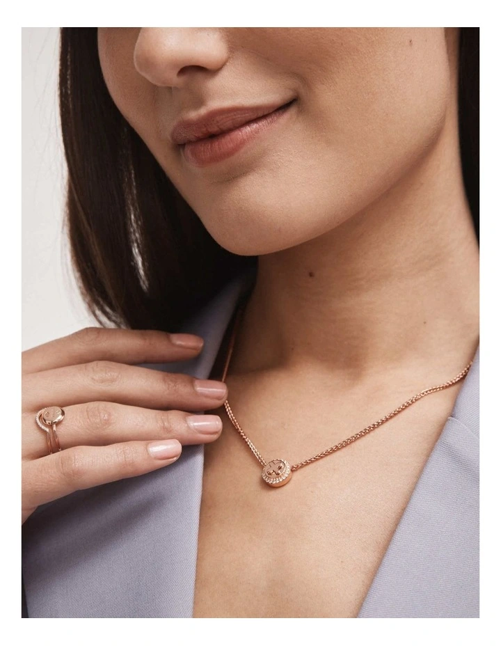 Figment Pendant Necklace in Rose Gold image 2