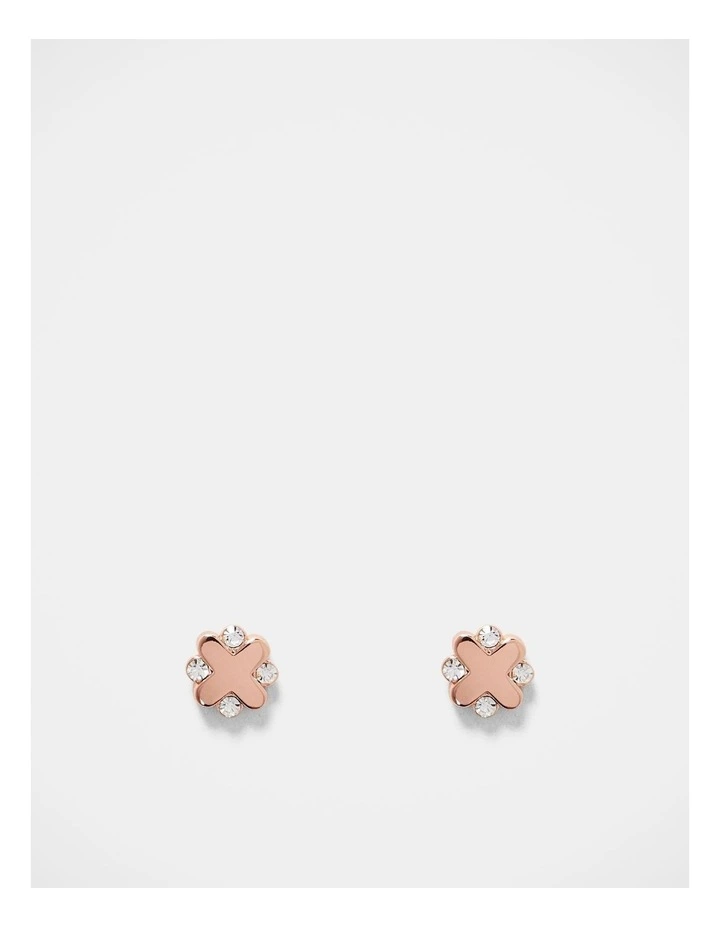 Supermicra Halo Stud Earrings in Black image 2