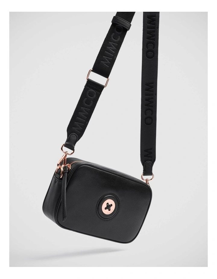 Webbing Bag Strap in Black Rose Gold image 3