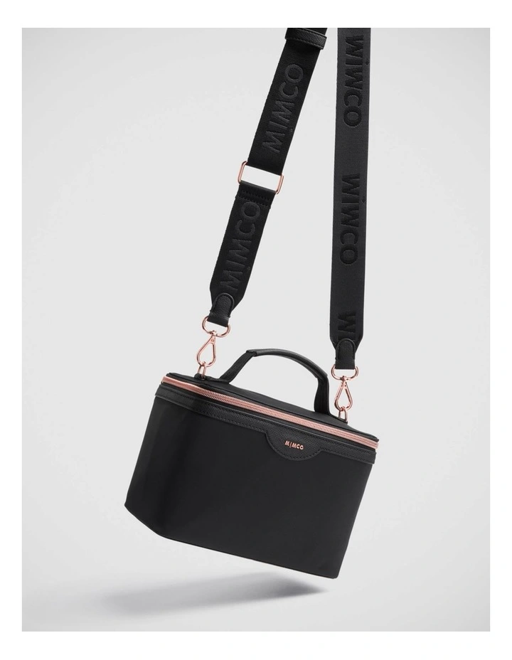 Webbing Bag Strap in Black Rose Gold image 4
