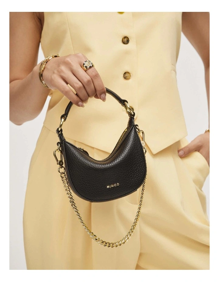 Link Chain Shoulder Bag Strap in Light Gold image 2