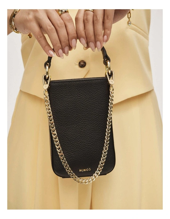 Link Chain Shoulder Bag Strap in Light Gold image 4
