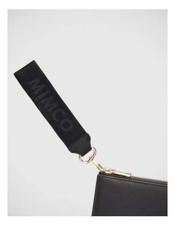 Webbing Wrist Strap in Black Light Gold