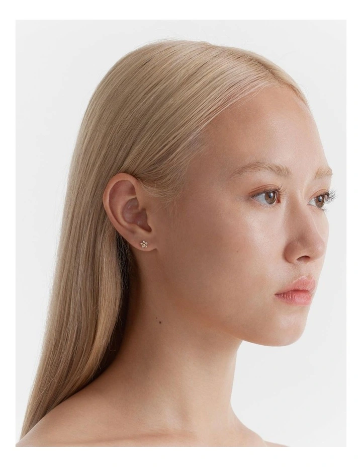 Clementine Stud Earrings in Clear image 2