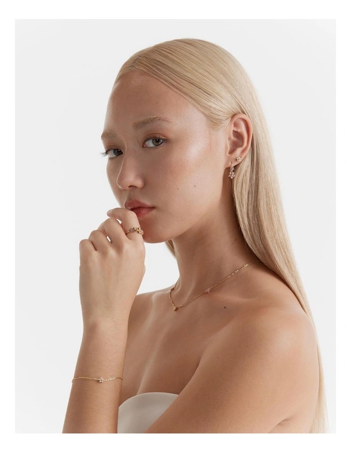 Clementine Stud Earrings in Clear image 5