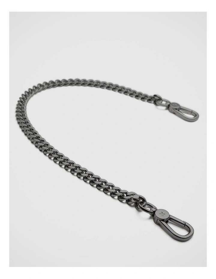 Link Chain Shoulder Bag Strap in Gunmetal image 1
