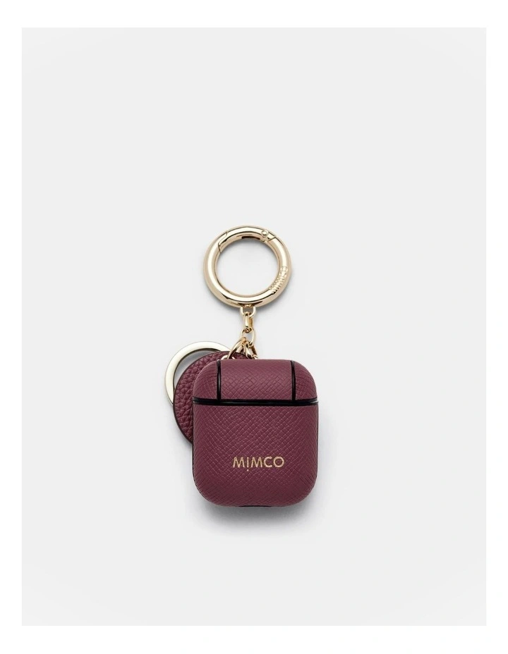 Mimpod Airpod Keyring Case in Rich Berry image 1