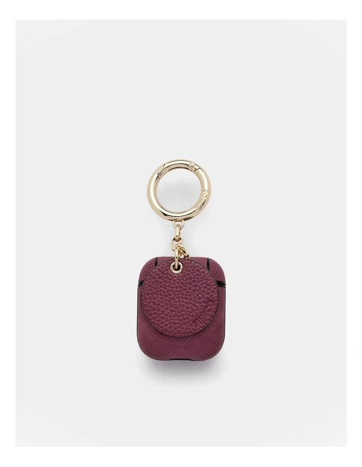 Mimpod Airpod Keyring Case in Rich Berry image 3