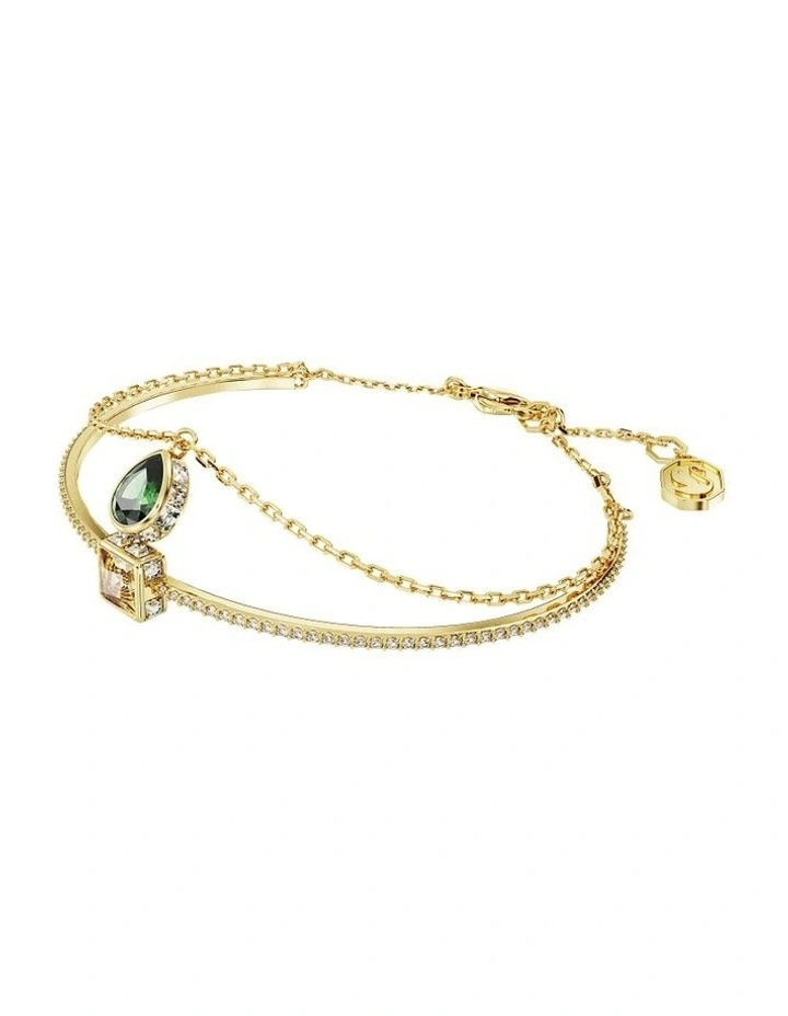 Chroma Bangle Mixed Cuts Gold-Tone Plated in Multi image 2