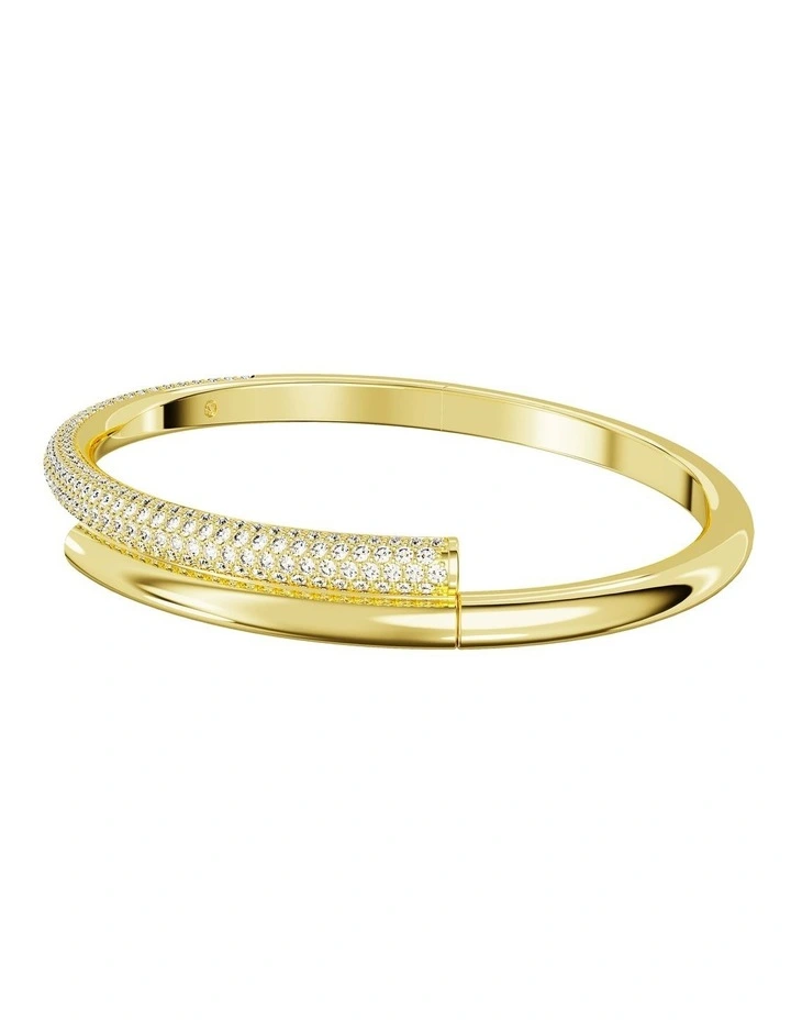 Dextera Bangle Gold-Tone Plated in White image 2