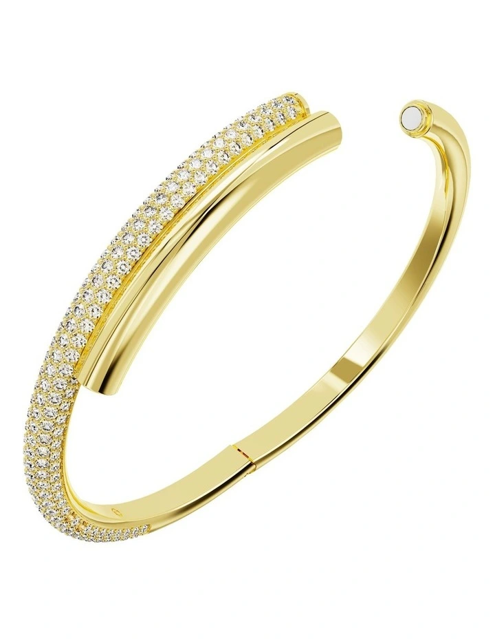 Dextera Bangle Gold-Tone Plated in White image 3