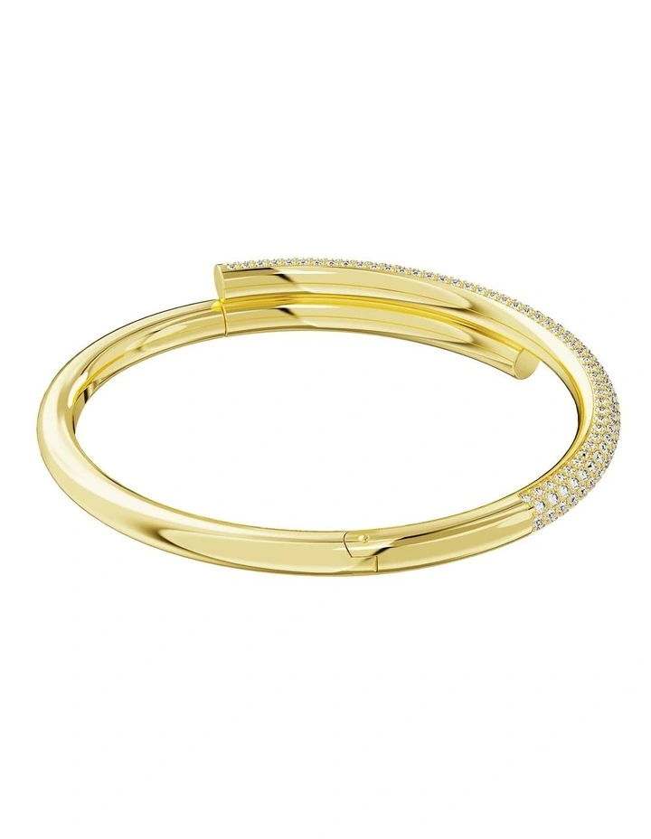Dextera Bangle Gold-Tone Plated in White image 4