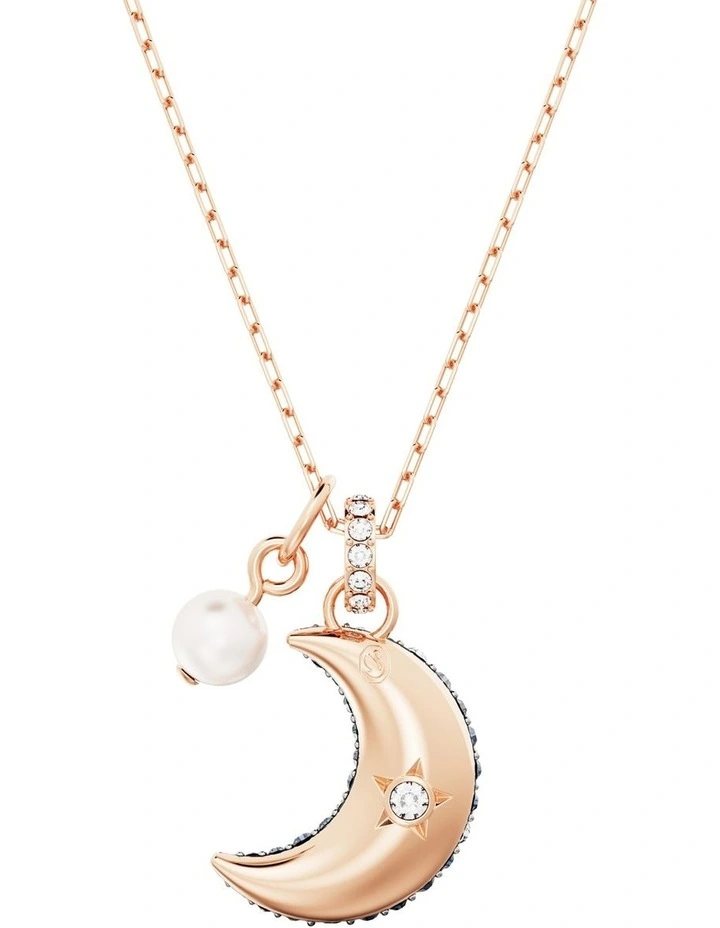Sublima Pendant Moon Rose Gold-Tone Plated in Multi image 4
