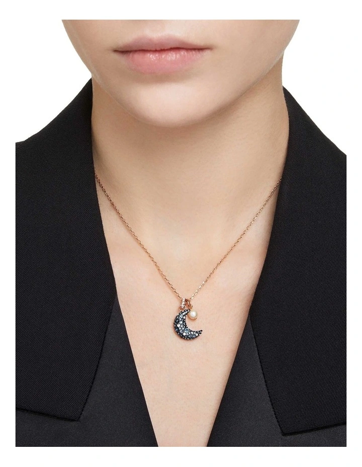 Sublima Pendant Moon Rose Gold-Tone Plated in Multi image 5