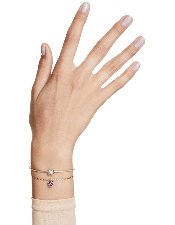 Chroma Heart Plated Bangle in Red image 5