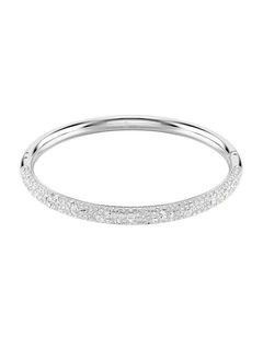 Sublima Bangle Snow Pave Rhodium Plated in White