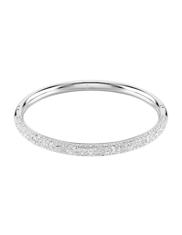 Sublima Bangle Snow Pave Rhodium Plated in White image 1