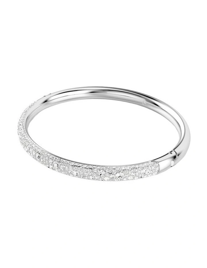 Sublima Bangle Snow Pave Rhodium Plated in White image 2