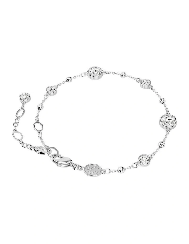 Imber Bracelet Round Cut Rhodium Plated in White image 4