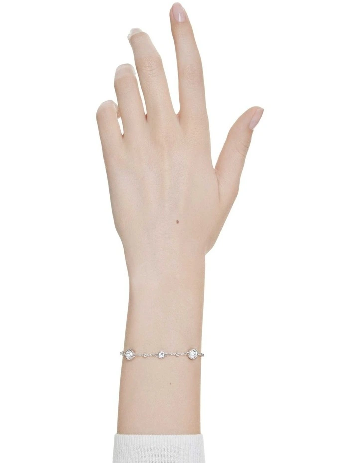Imber Bracelet Round Cut Rhodium Plated in White image 5