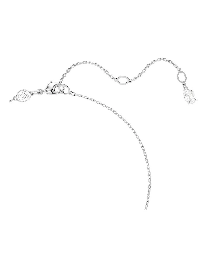 Matrix Pendant Crystal Pearl Round Cut Rhodium Plated in White image 3