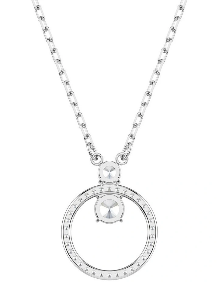 Constella Pendant Round Cut Rhodium Plated in White image 4