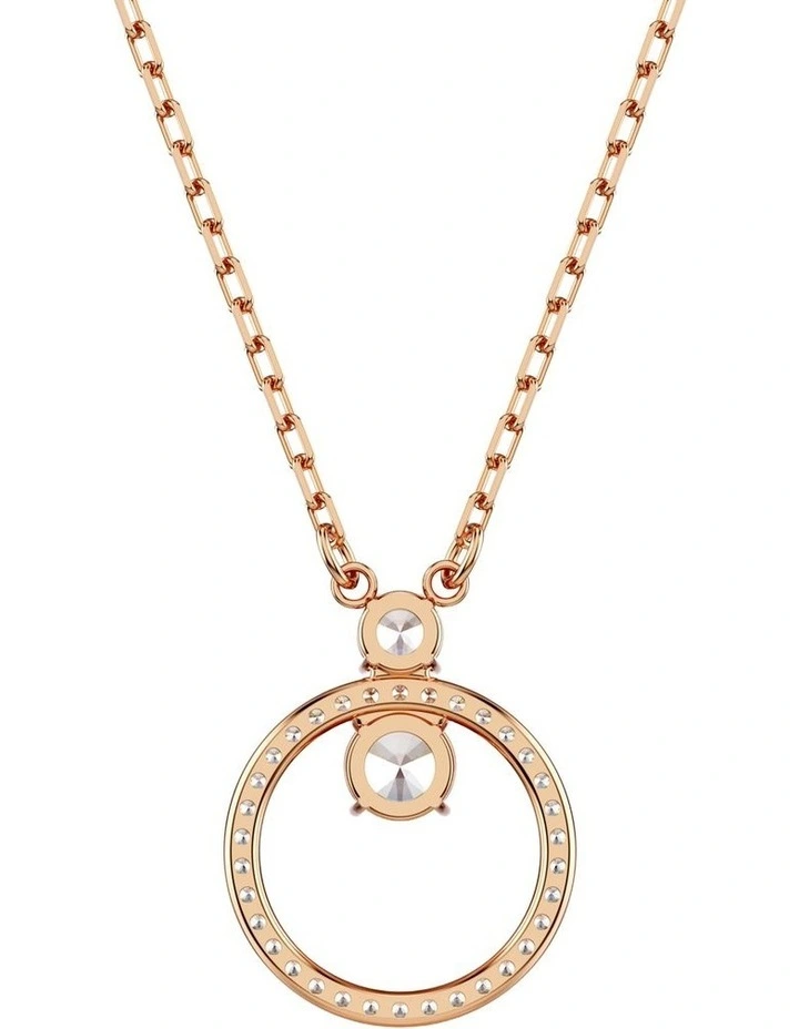 Plated Round Cut Constella Pendant in Rose Gold/White image 4