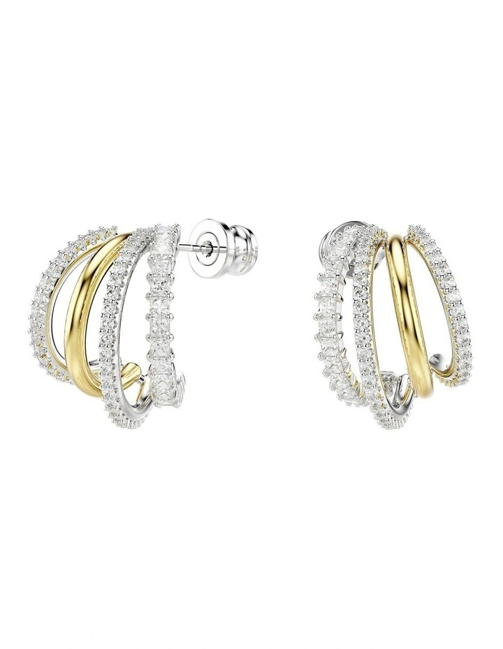 Hyperbola Hoop Earrings in White image 1