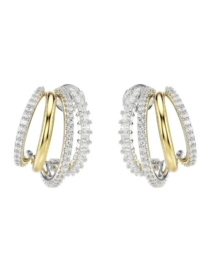 Hyperbola Hoop Earrings in White image 2