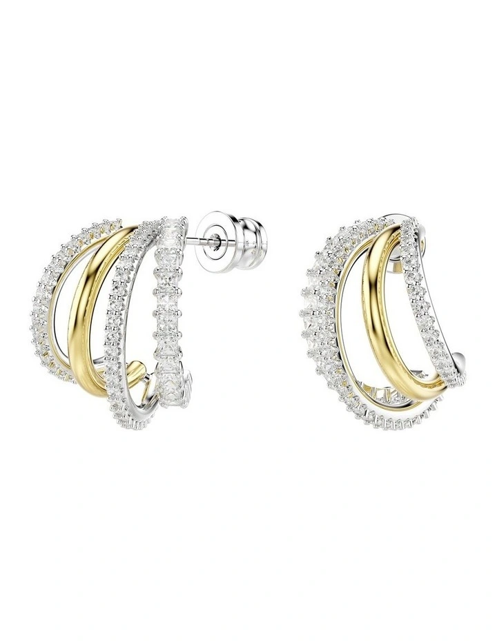 Hyperbola Hoop Earrings in White image 3