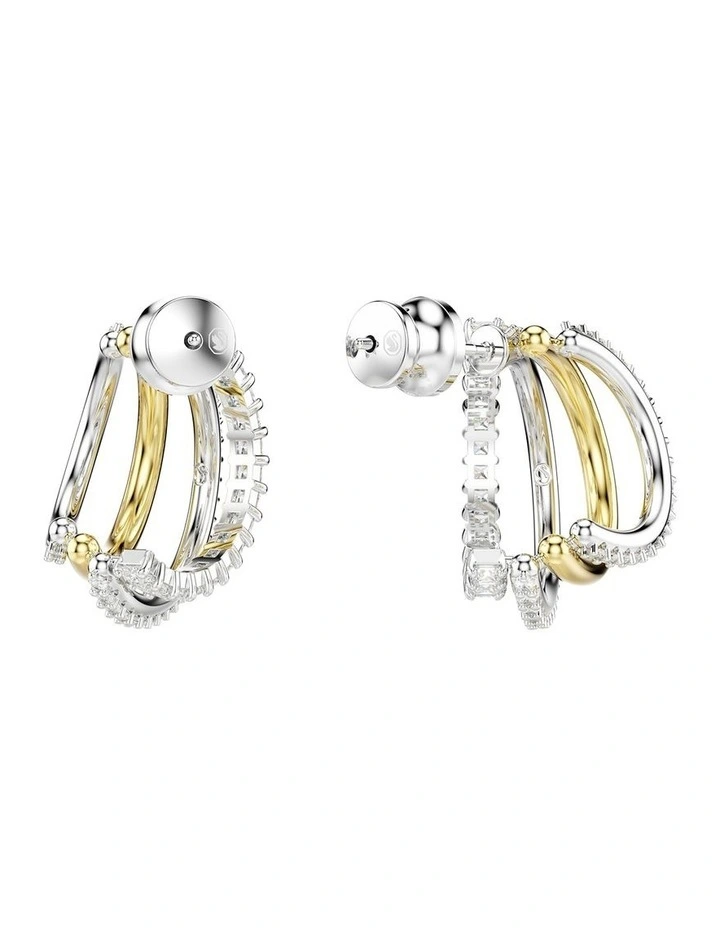 Hyperbola Hoop Earrings in White image 4